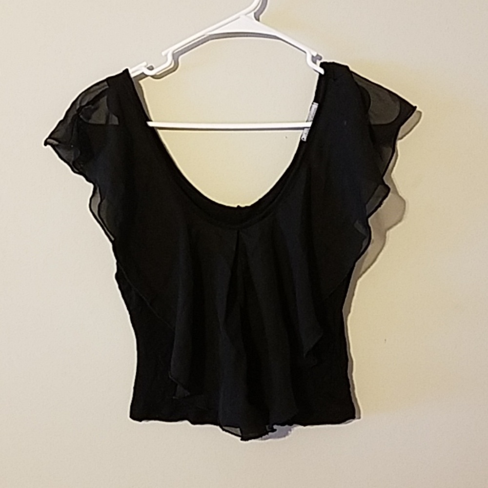 🔵Black crop top